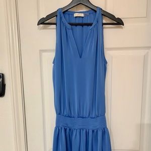 Ramy Brook Blue Satin Mini Dress Size S